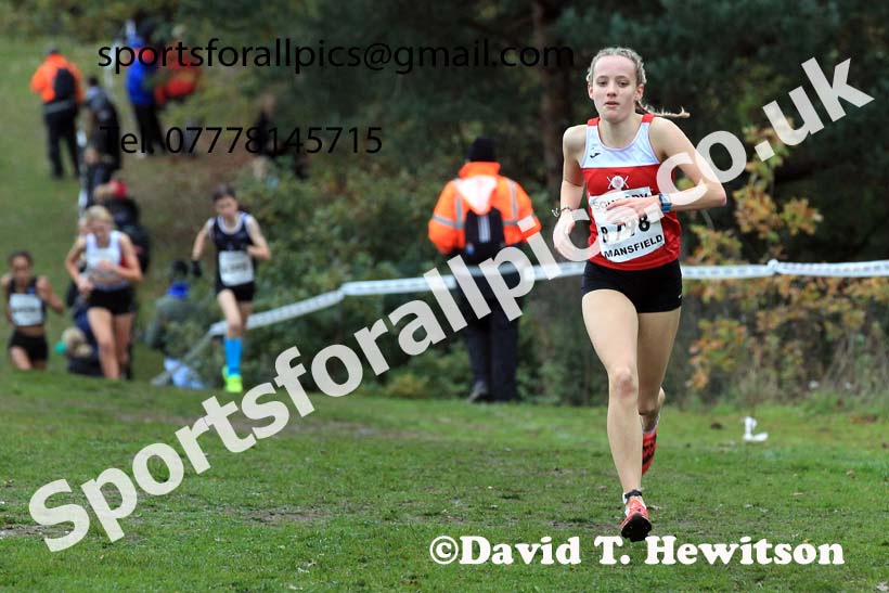 Girls Under-15s, 2022 National Cross Country Relays, Berry Hill Park, Mansfield.  Photo: David T. Hewitson/Sports for All Pics